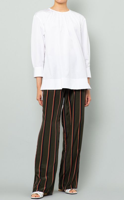 マルチストライプイージーパンツ