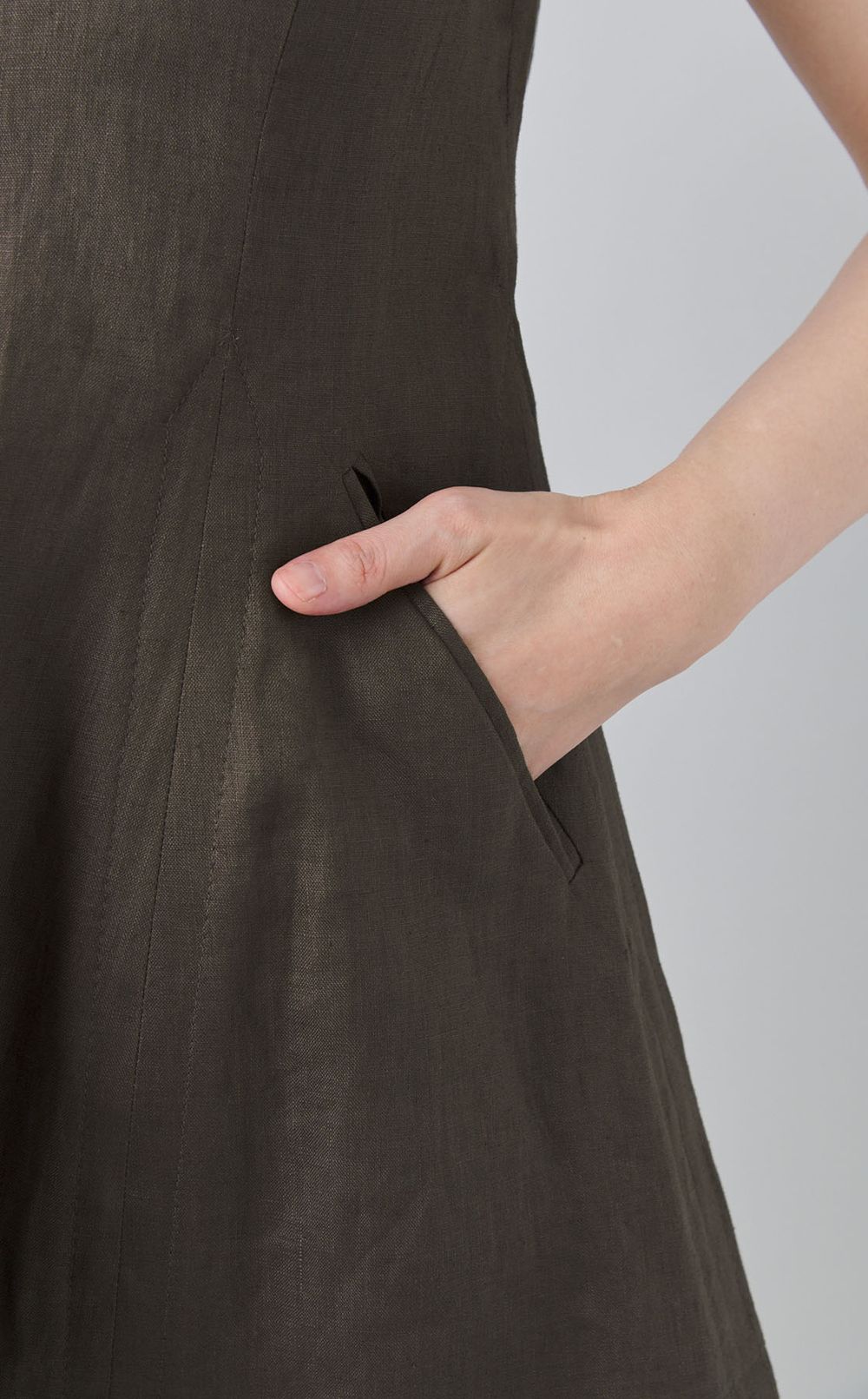 リネンカーブシルエットベスト