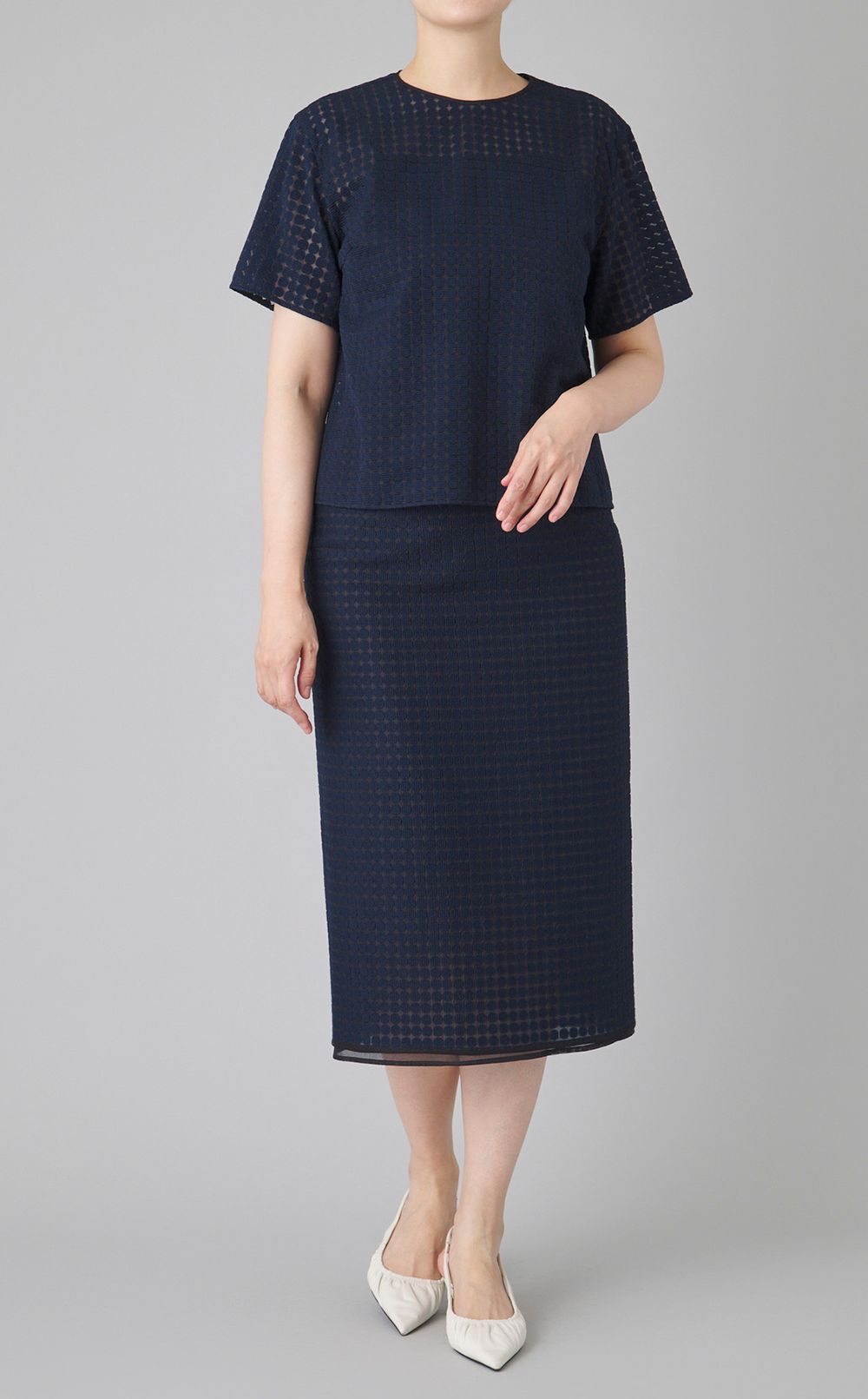 ドットタイトスカート