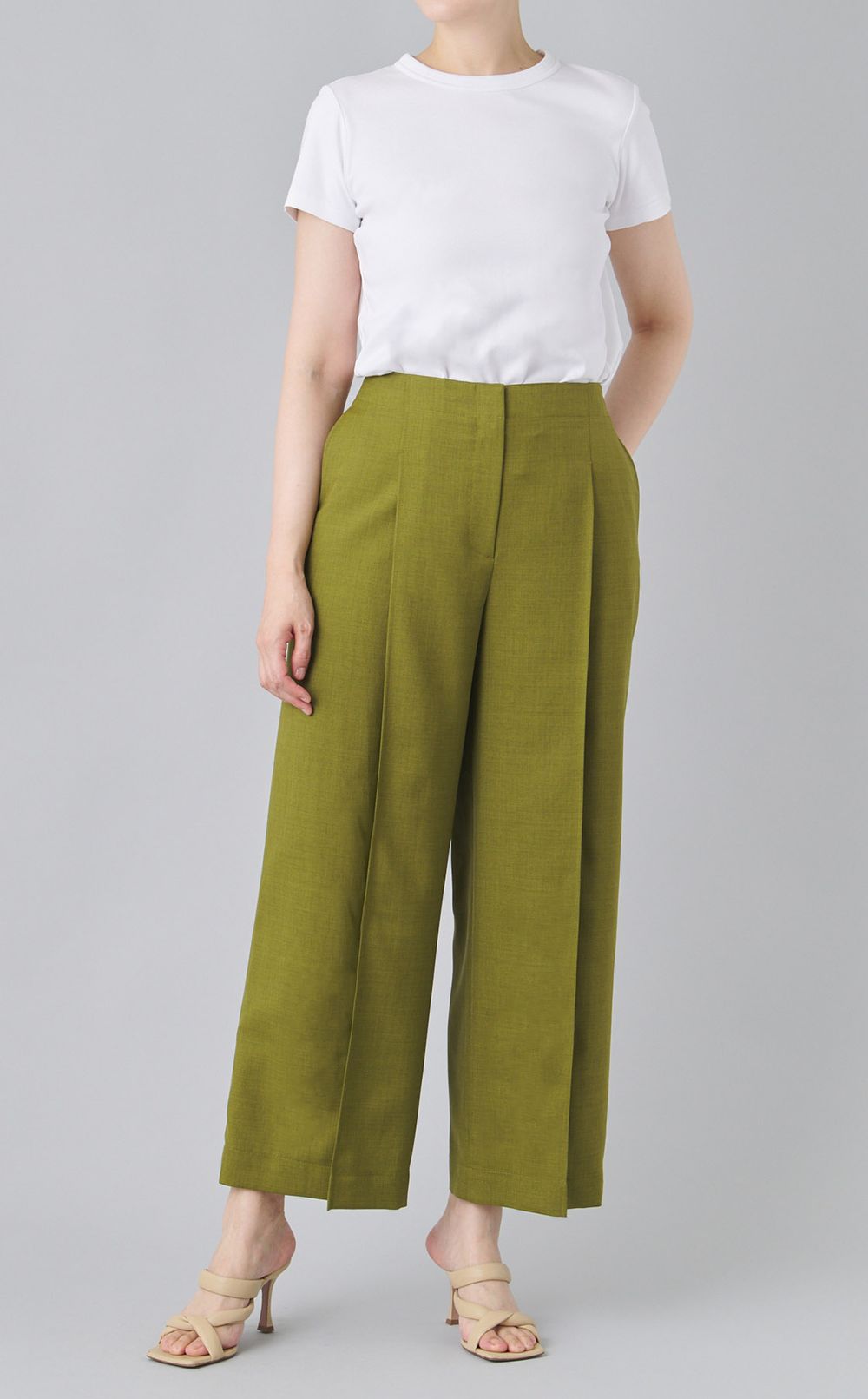 ツイルプリーツパンツ