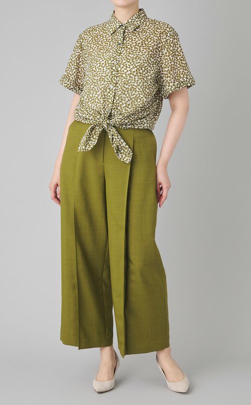 ツイルプリーツパンツ