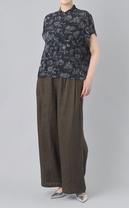 ドロストヘムリネンワイドパンツ