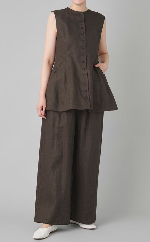 ドロストヘムリネンワイドパンツ
