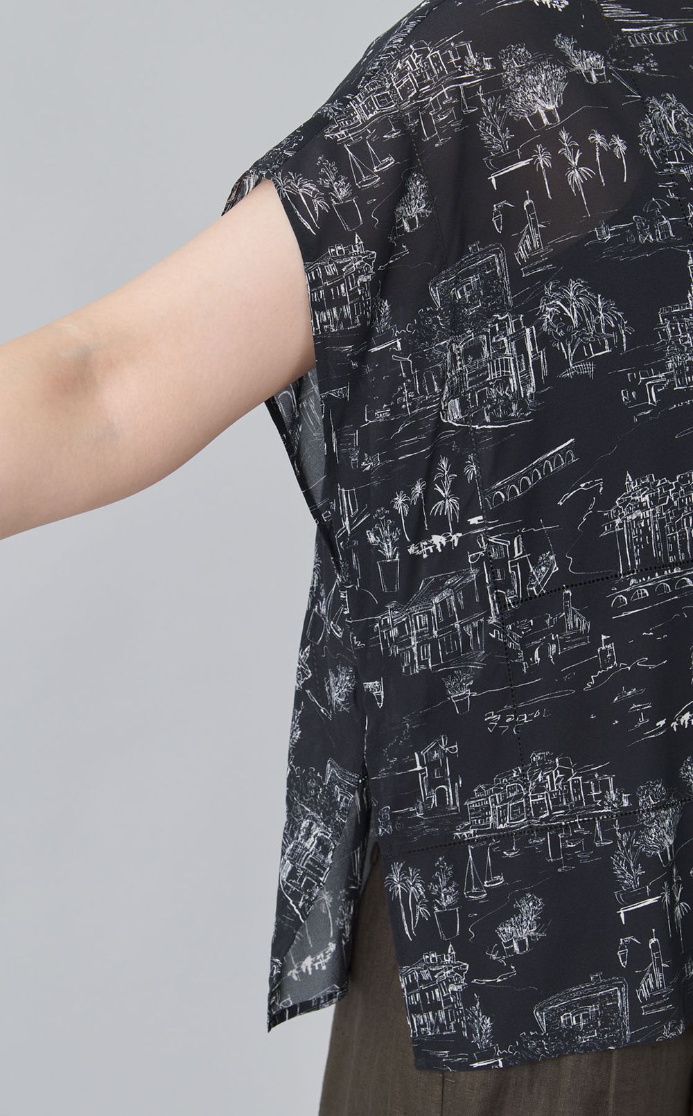 ランドスケーププリントシャツ