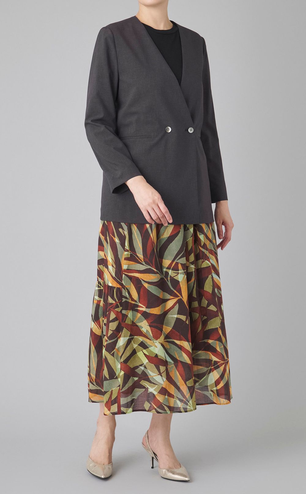 サマーウールノーカラージャケット