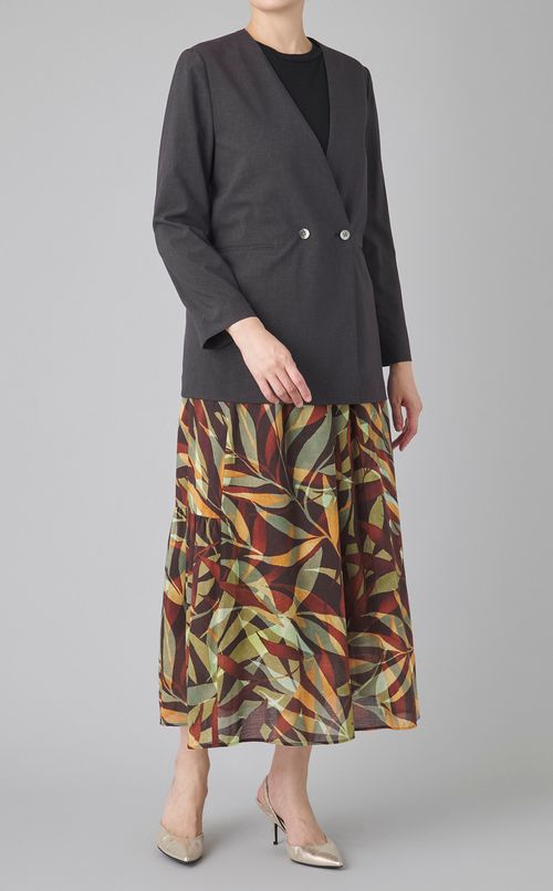 サマーウールノーカラージャケット