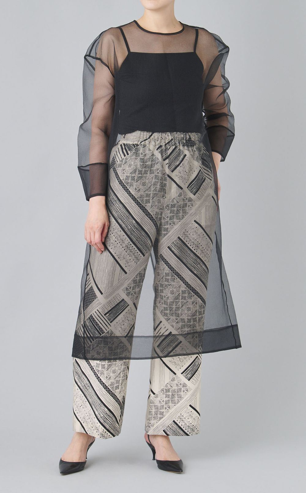 シアーオーバーシルエットワンピース