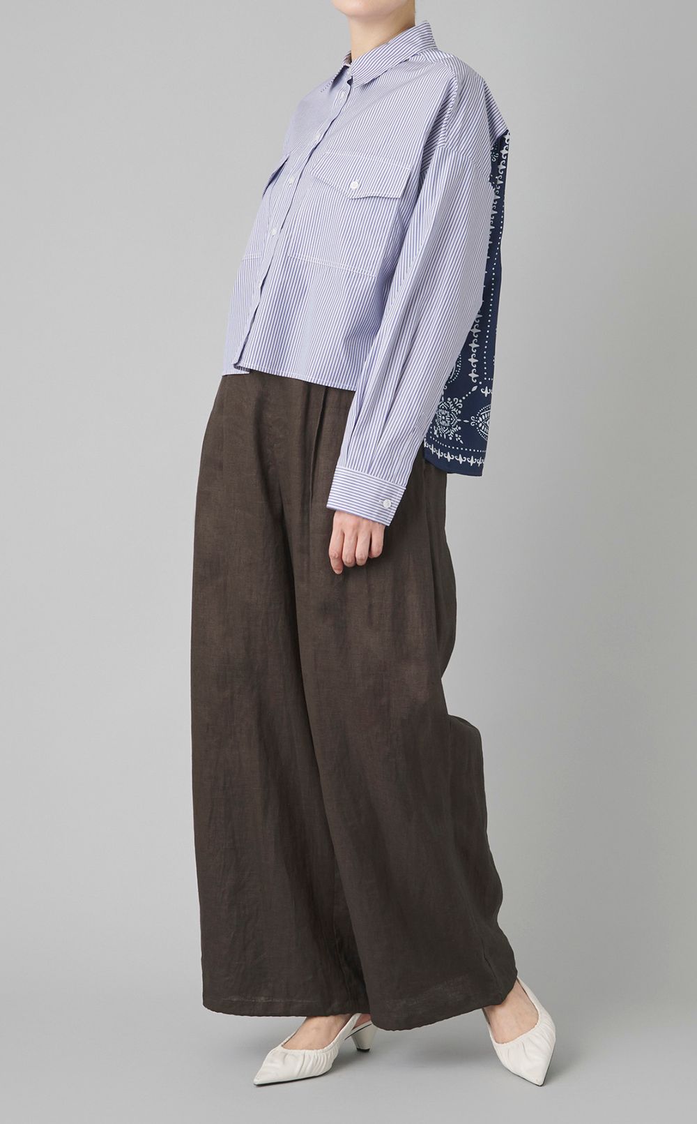 ドロストヘムリネンワイドパンツ