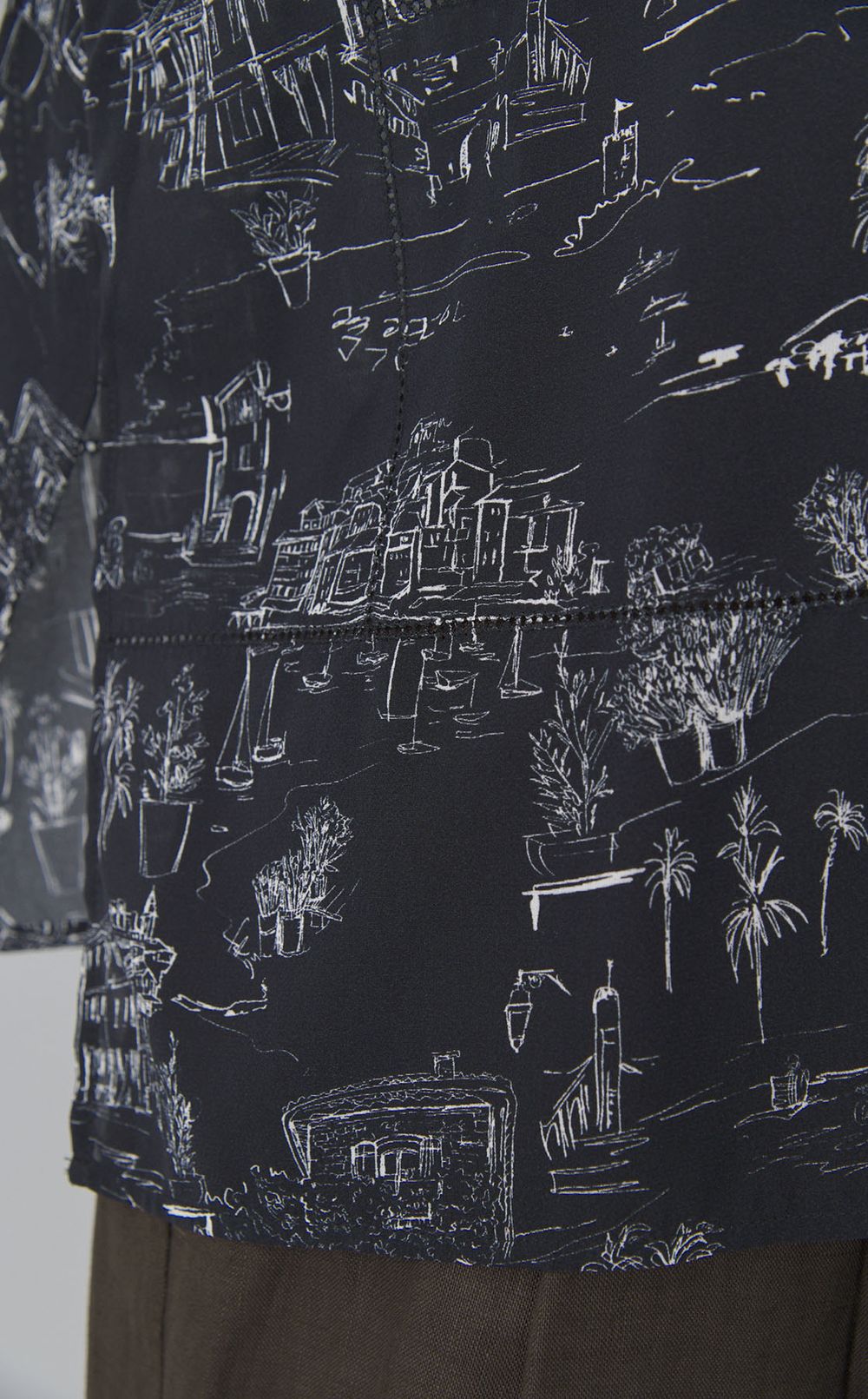 ランドスケーププリントシャツ