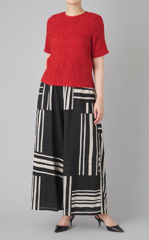 プリントワイドパンツ