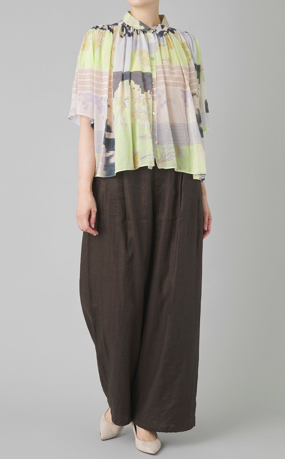 ドロストヘムリネンワイドパンツ