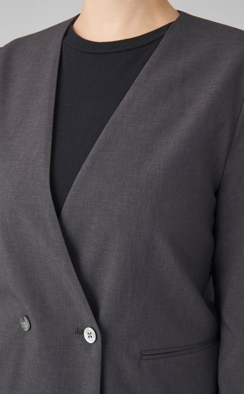 サマーウールノーカラージャケット