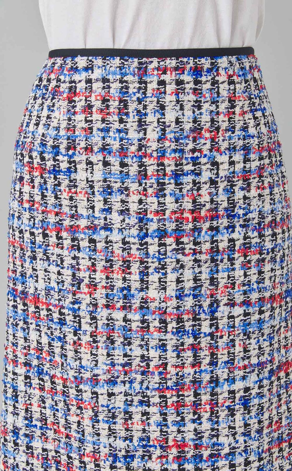 トリコロールツイードマーメイドスカート