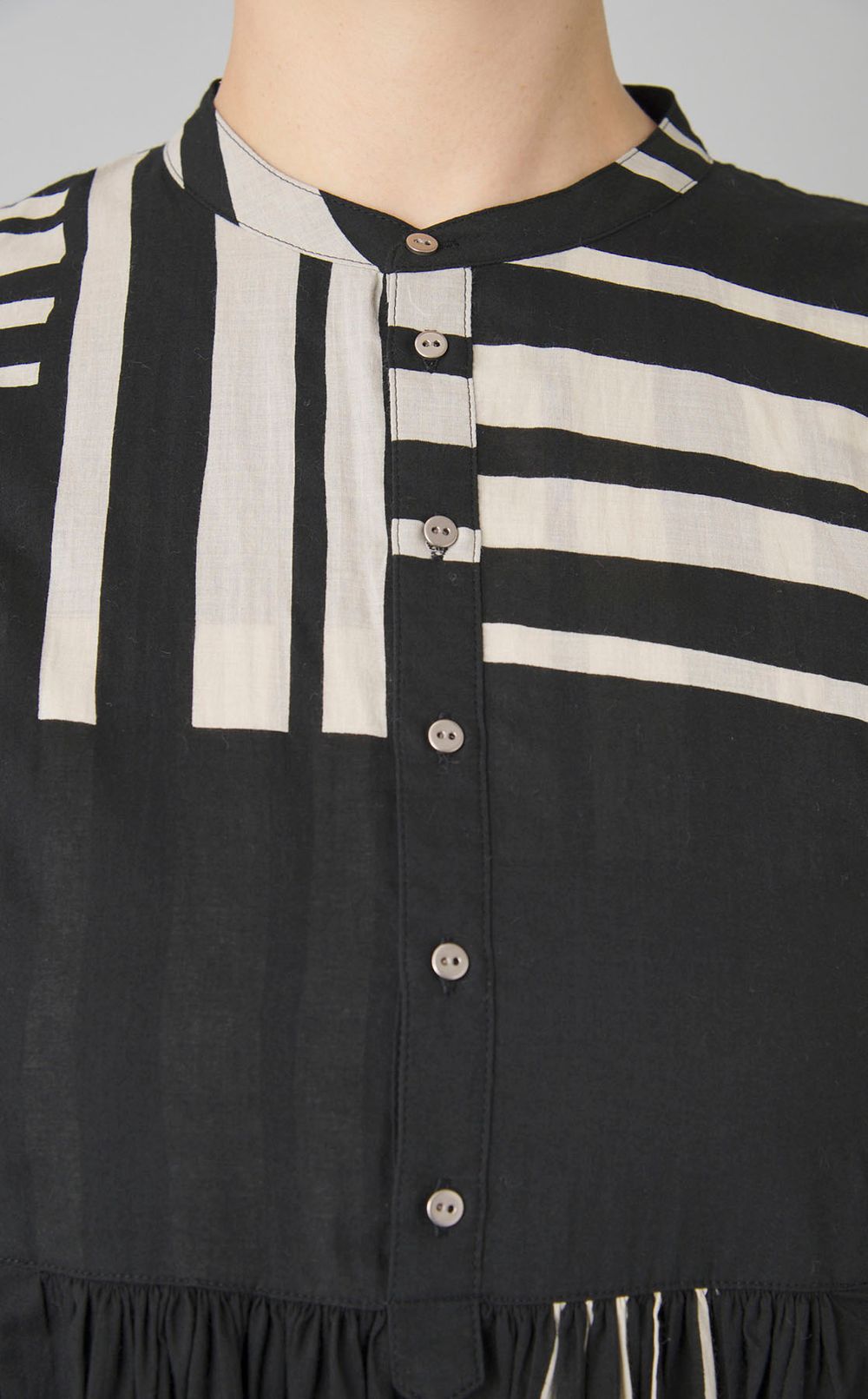 プリントギャザーワンピース