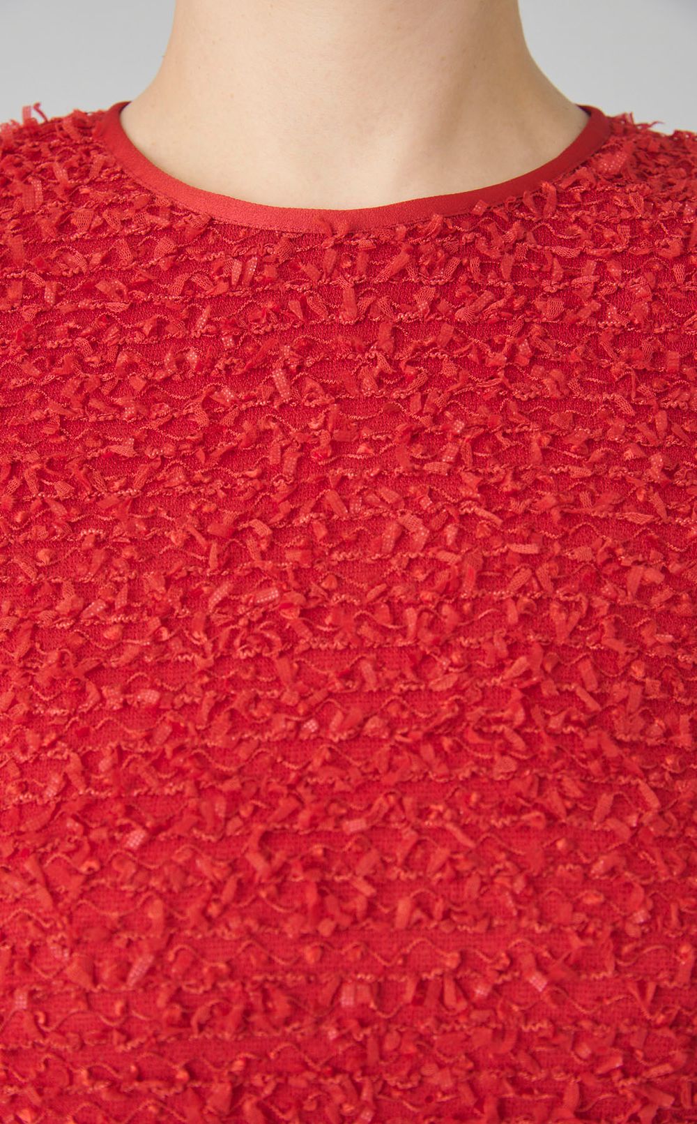 ツイードショートスリーブブラウス