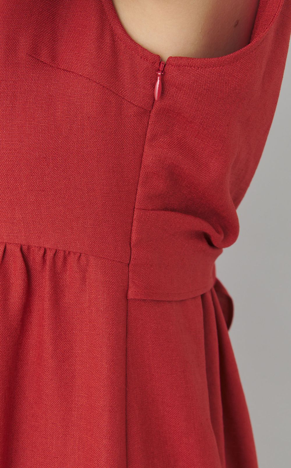 スラブバックリボンワンピース