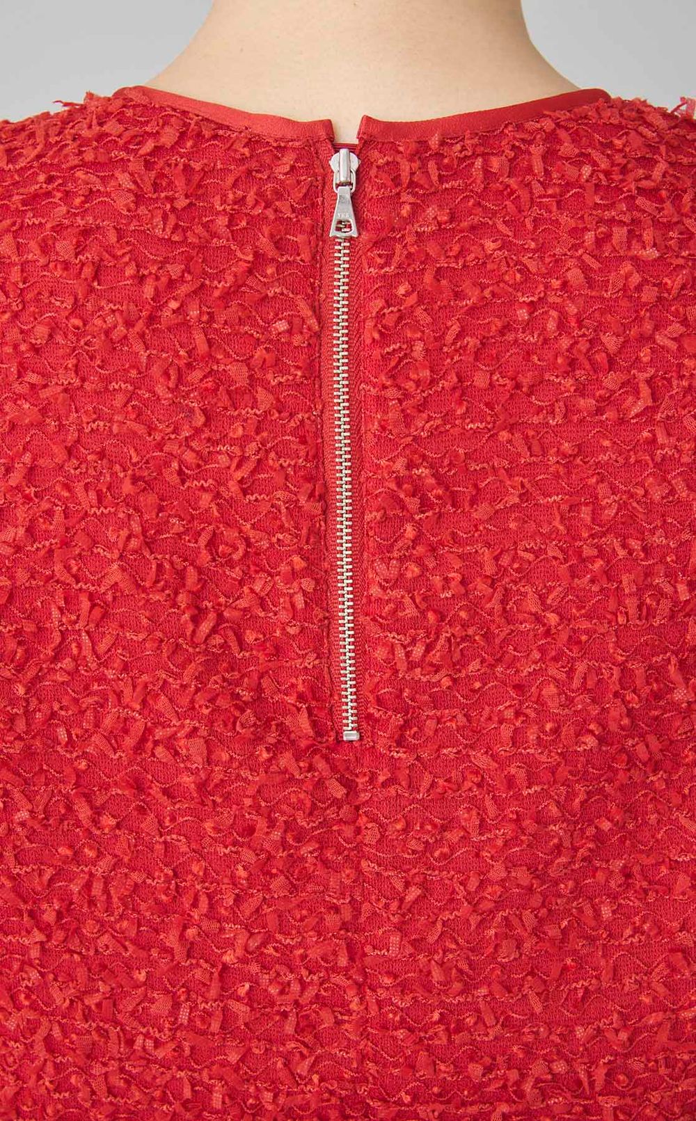 ツイードショートスリーブブラウス