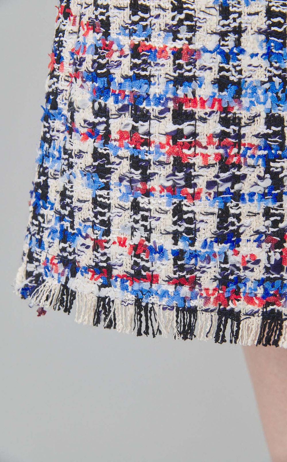 トリコロールツイードマーメイドスカート