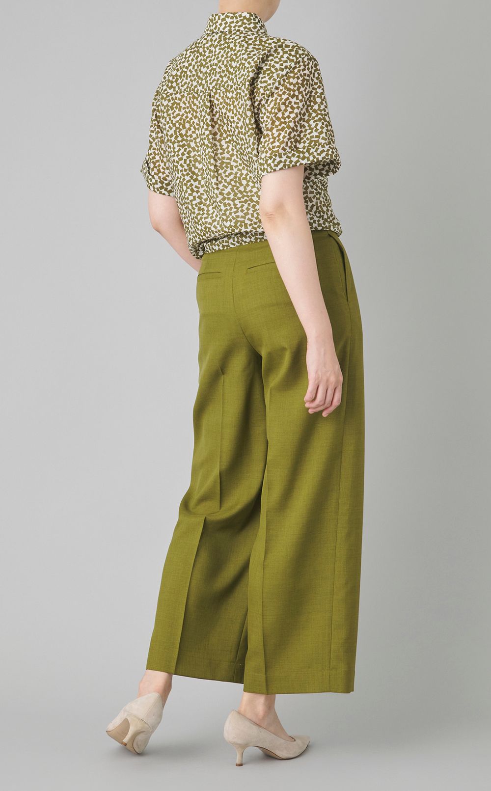 ジオメトリックタイフロントシャツ