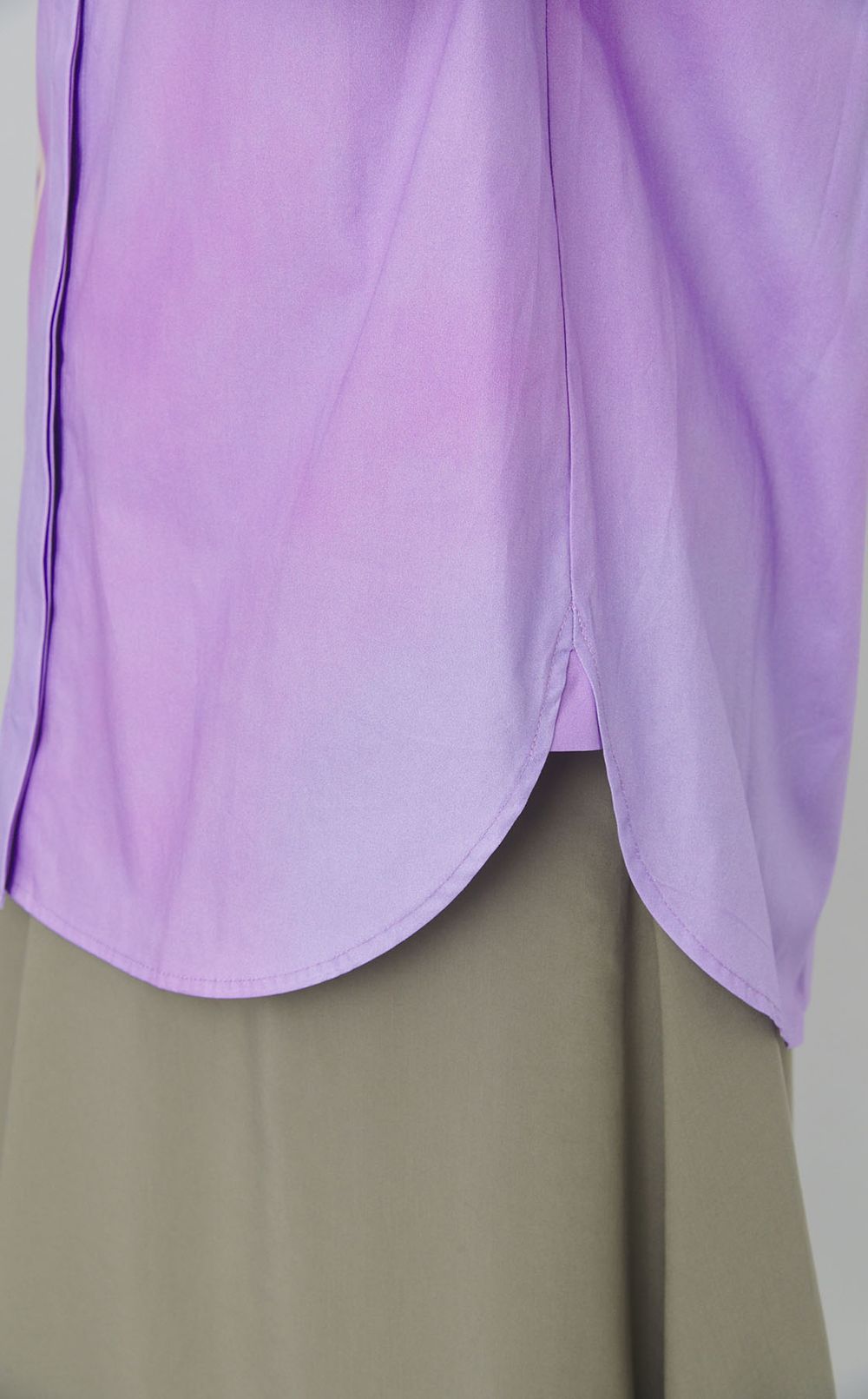 コットンフラワープリントシャツ