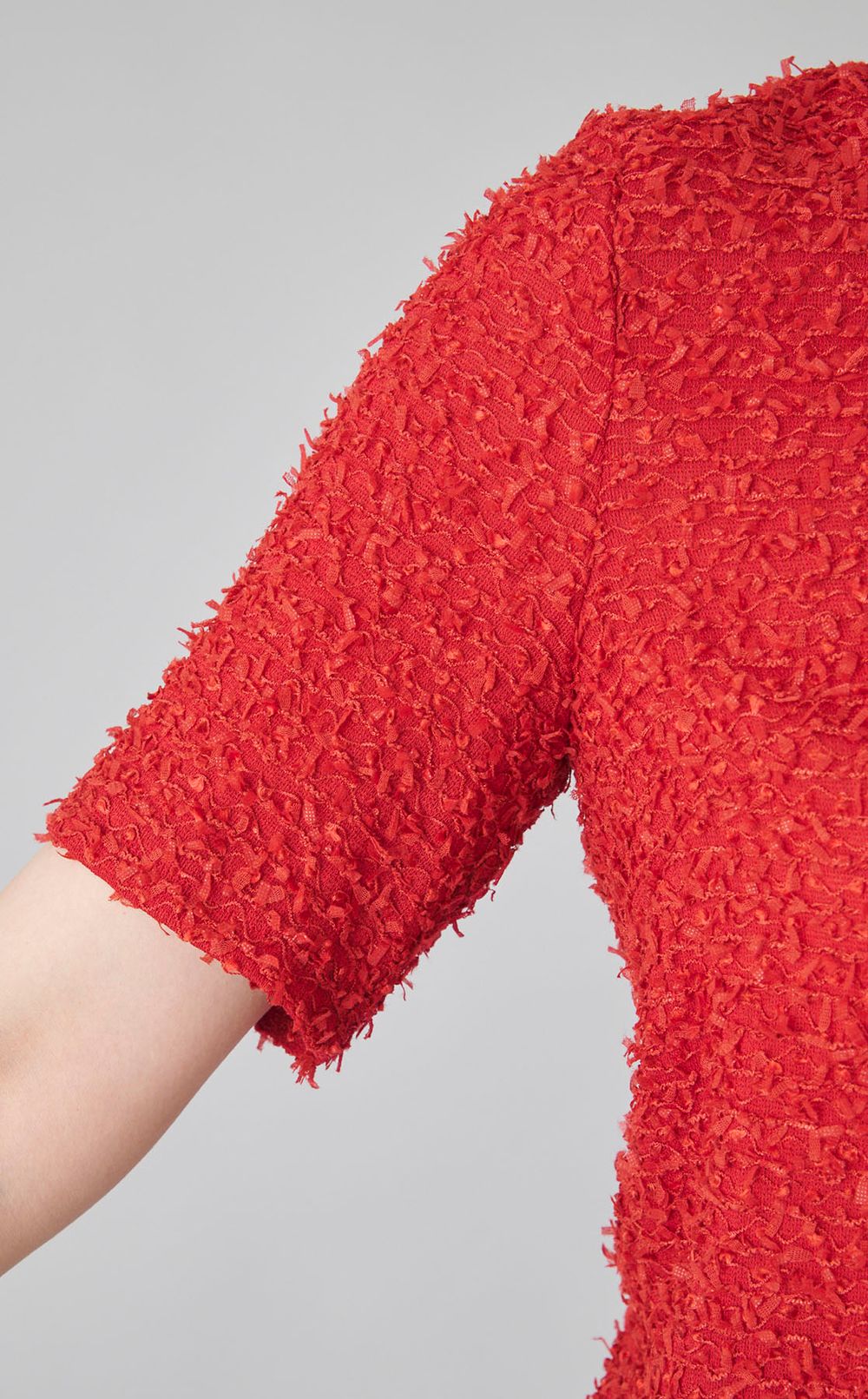 ツイードショートスリーブブラウス