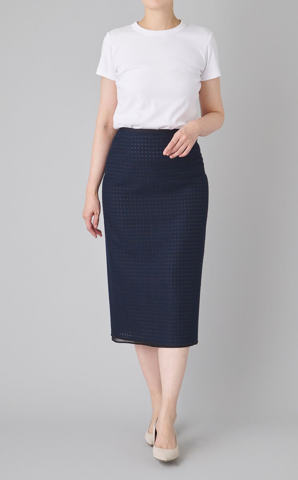 ドットタイトスカート