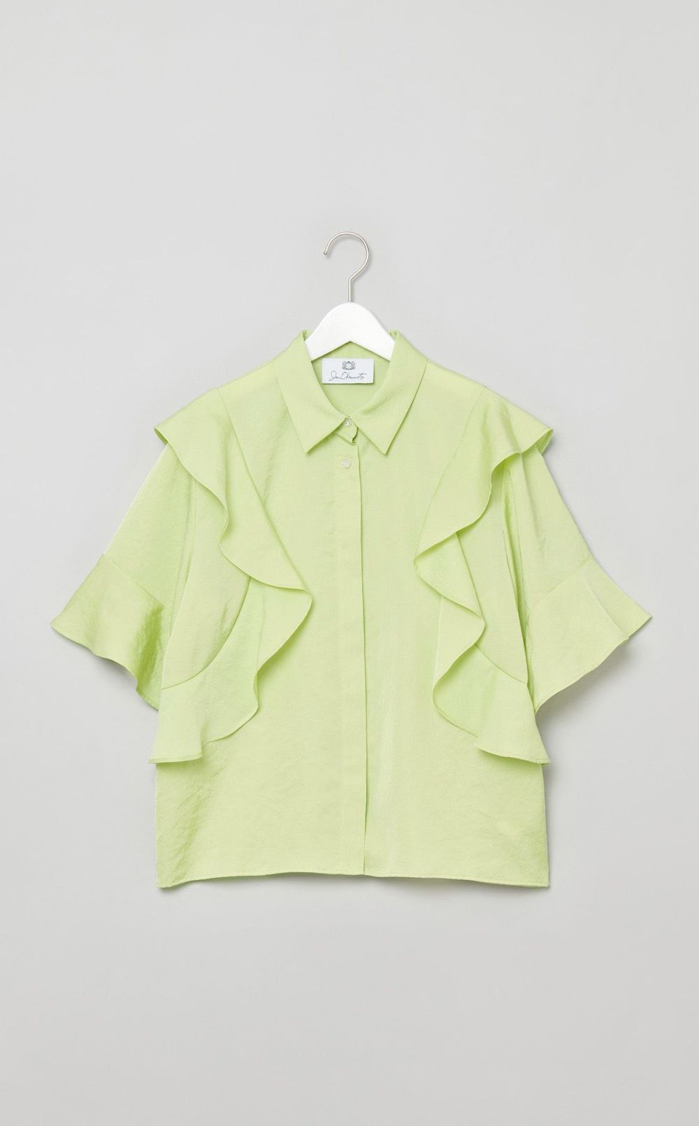 デザインフリルブラウス