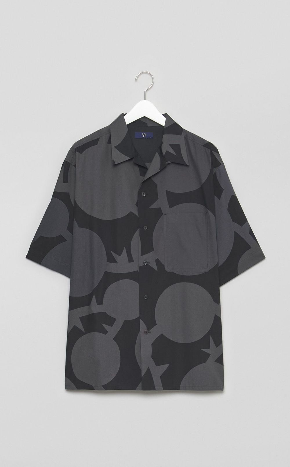 トゲ水玉オープンカラー半袖シャツ