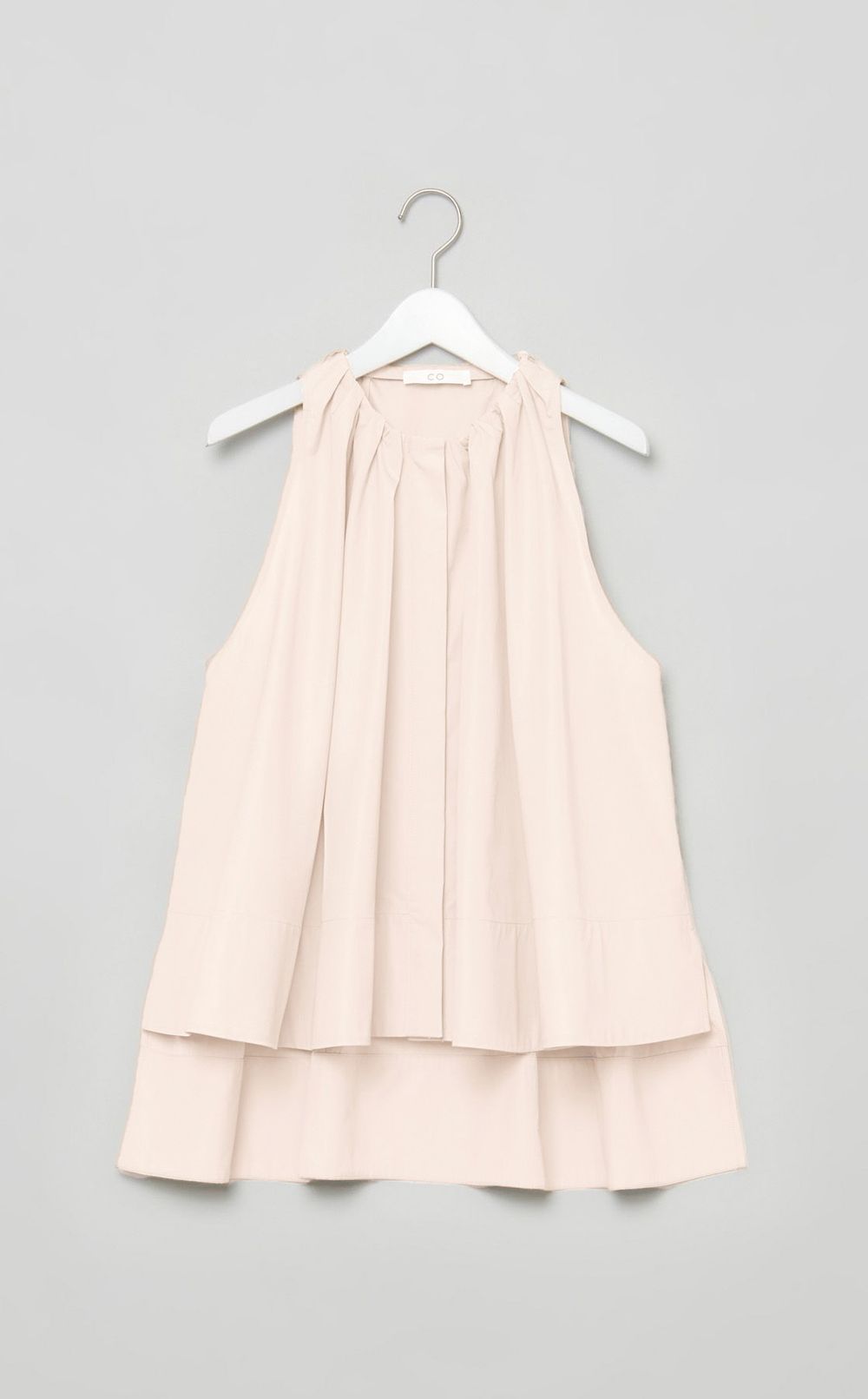 コットンギャザーチュニックブラウス