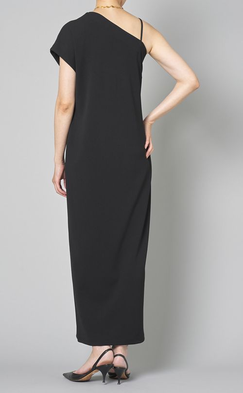 ワンショルダーコクーンワンピース