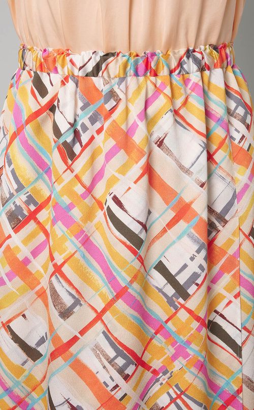 プラッドペイントプリントスカート