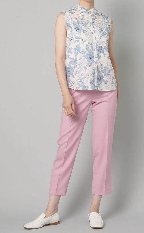 サマーウールテーパードパンツ