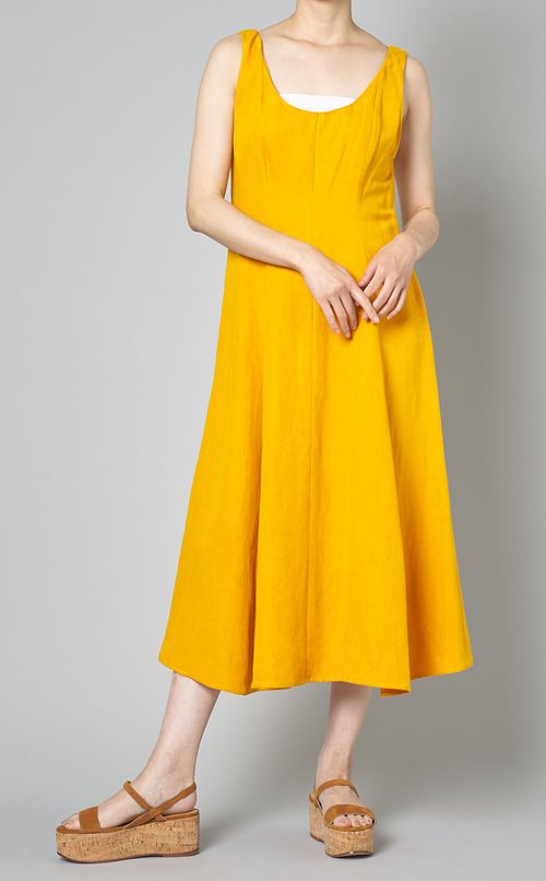 パネルスクープネックワンピース