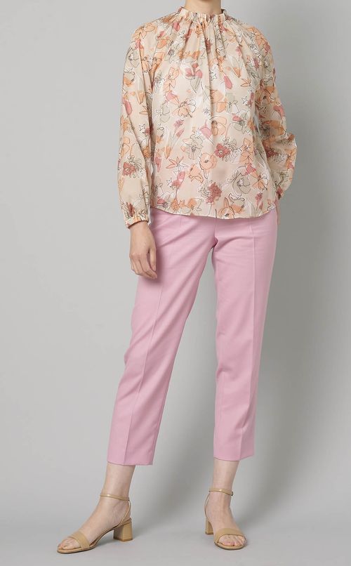 サマーウールテーパードパンツ