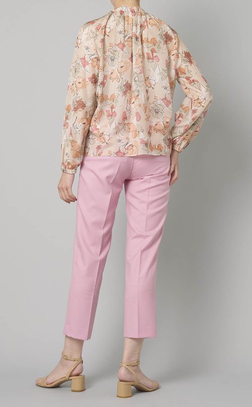 ピオニープリントブラウス