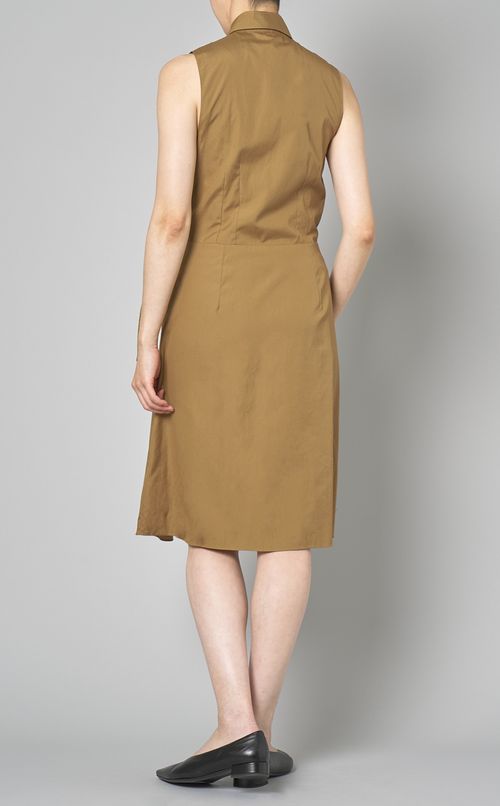 ノースリーブラップシャツワンピース