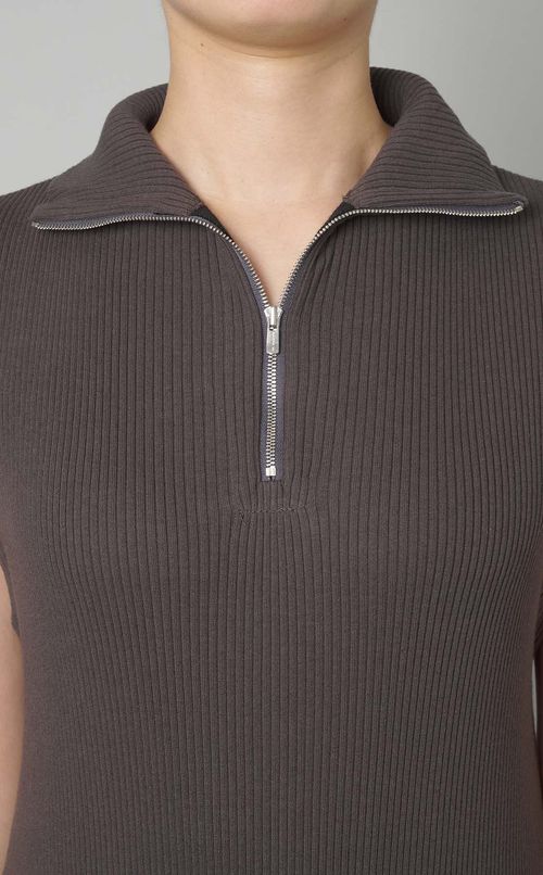 コットンウールリブカットワンピース