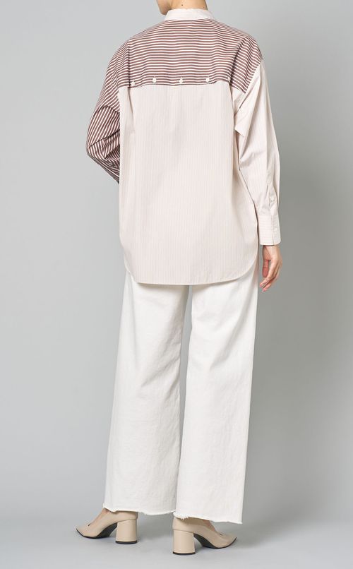 ストライプバックデザインビッグシャツ