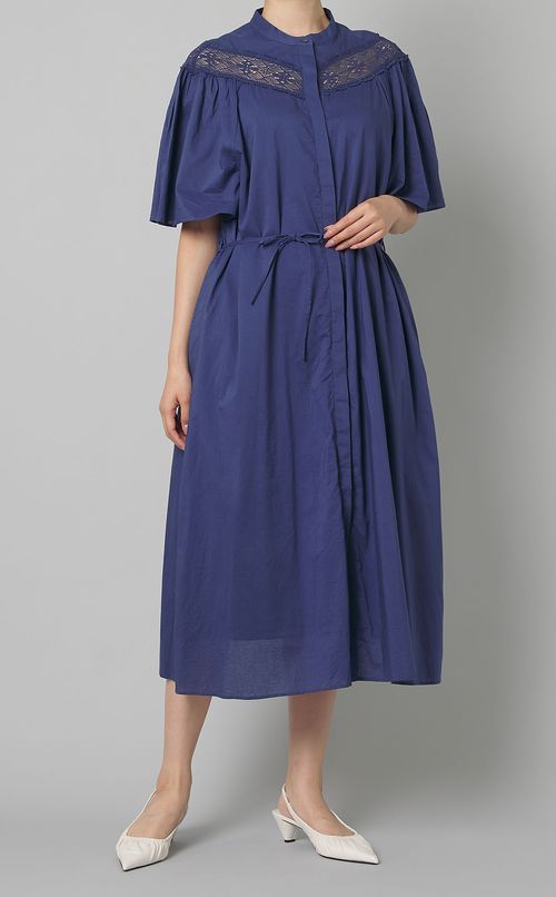 コットンボイルレースワンピース