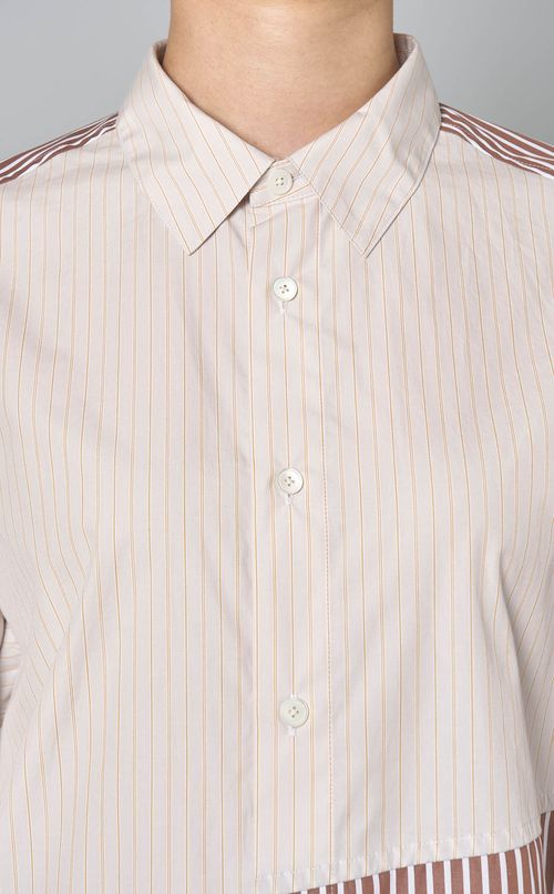 ストライプバックデザインビッグシャツ