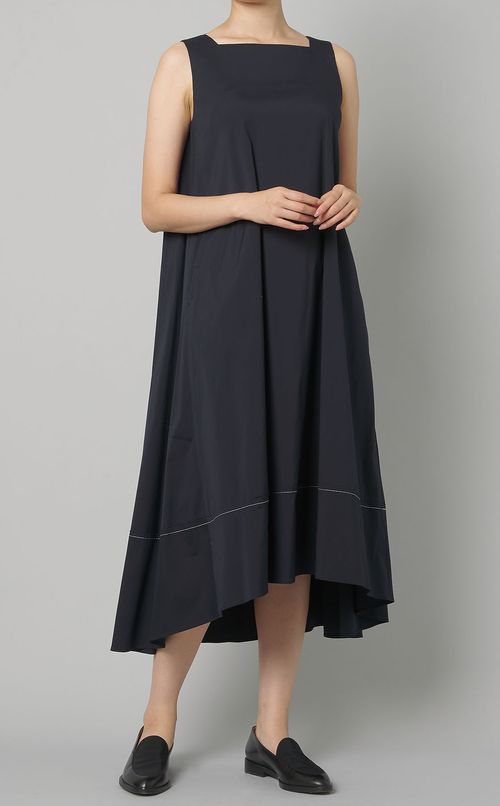 ステッチスクエアネックワンピース