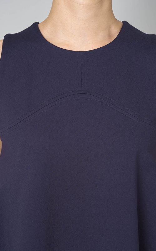 ブロックパターンコクーンワンピース