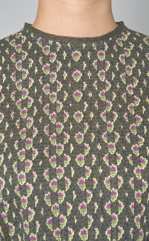 レースコットンボイルチュニックブラウス