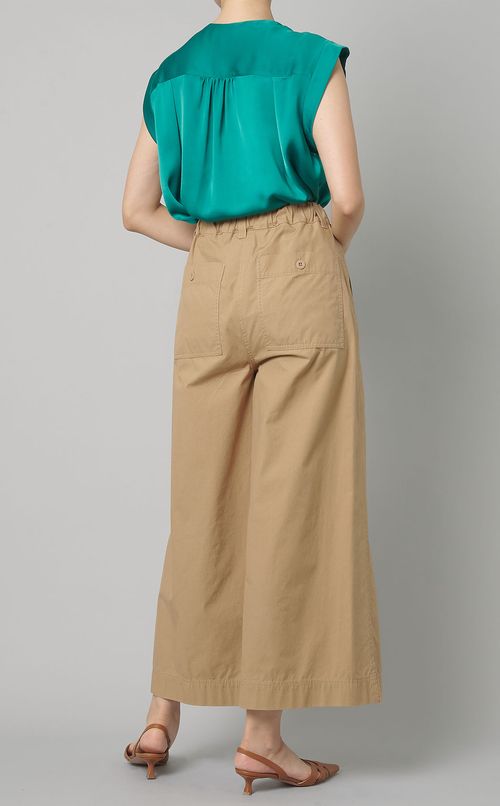 コットンウエストゴムチノパンツ