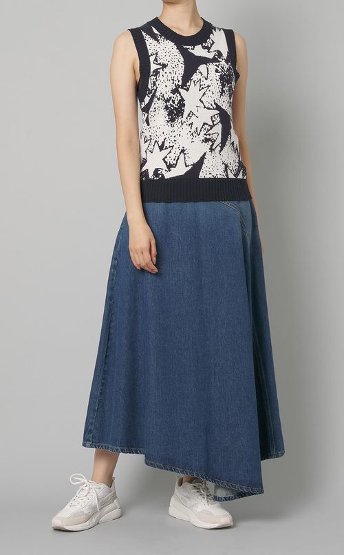 スタージャガードノースリーブベスト