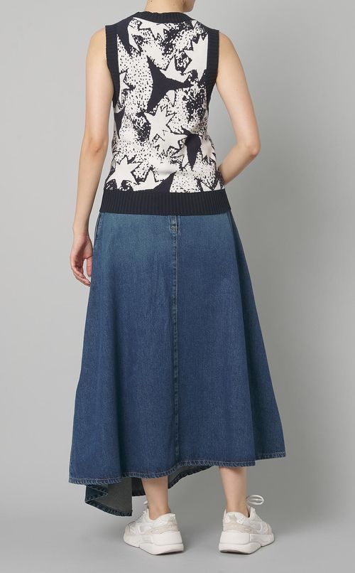 スタージャガードノースリーブベスト