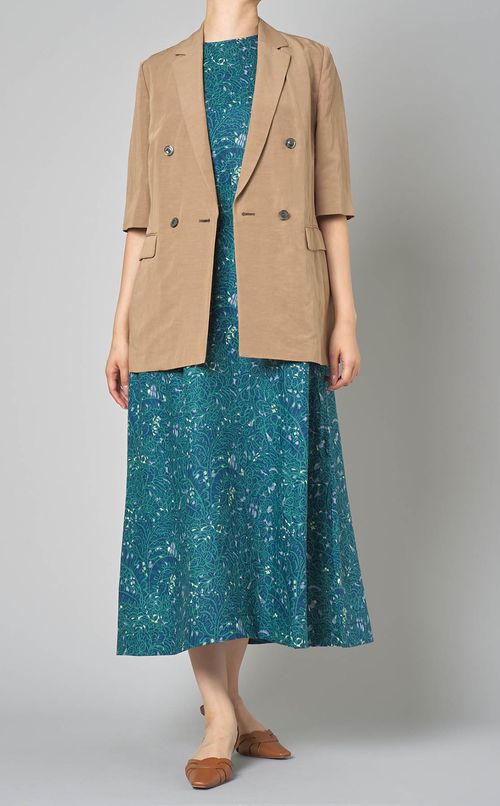 ボタニカルオーバータックドレス