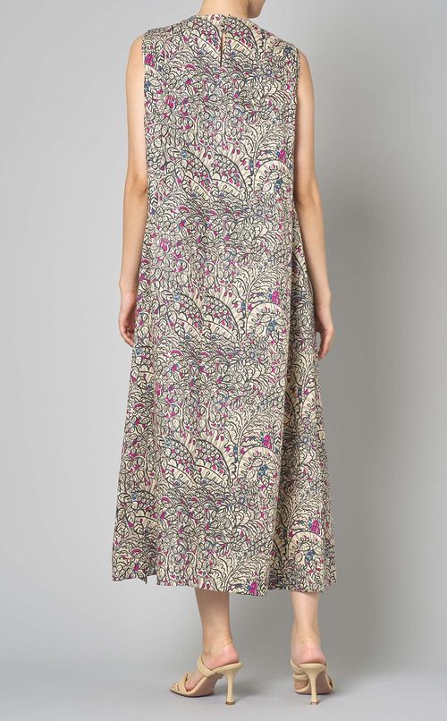 ボタニカルオーバータックドレス