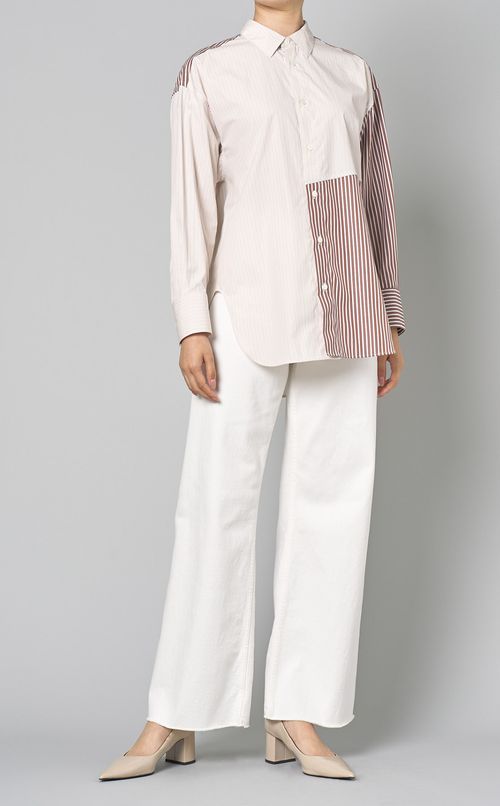 ストライプバックデザインビッグシャツ