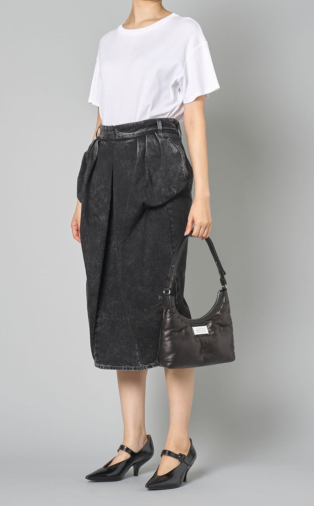 GLAMSLAMレザーホーボーバッグ